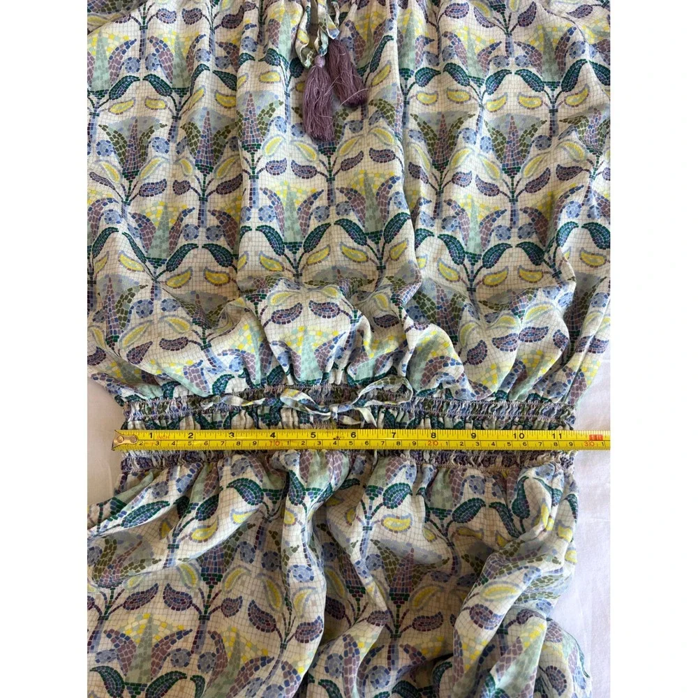 Women's Tory Burch, mosaic print silk romper S/P